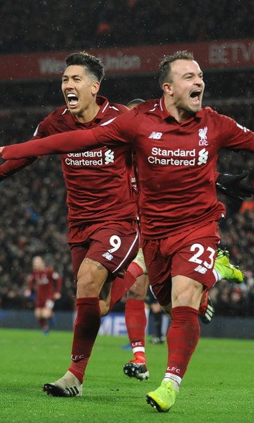 Shaqiri double earns Liverpool 3-1 win over Man United